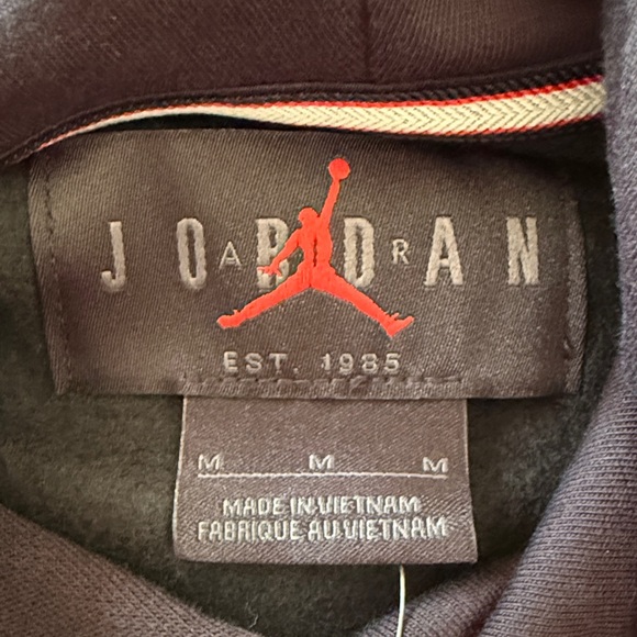 Nike Jordan Brooklyn Fleece Hoodie - Black - Med - Picture 3 of 3